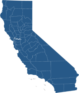 map of the State of California