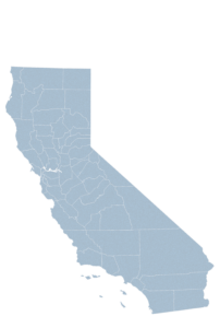 map of the State of California