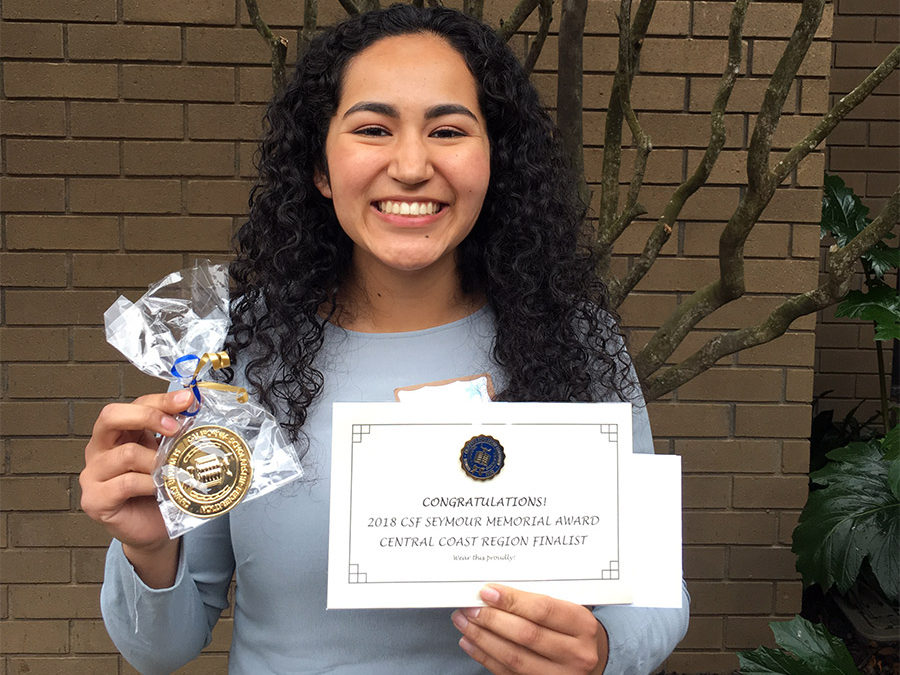 Gabriela Avila, Seymour Central Coast Award Recipient 2017-18