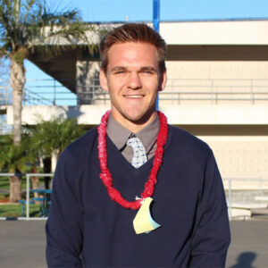 Jesse Kuehn, Seymour South Central finalist 2017-18. Nordhoff HS, Chapter 254, CSF Adviser Sarah Escobar.