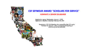 Nominate CSF Sealbearers for Seymour Award