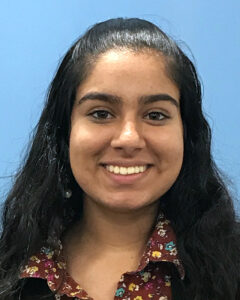 Seymour Central Coast 2018-19 Recipient Amisha Wadwha, Chapter 743 Westmont High School, Adviser Richard Carmona