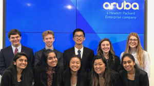 Seymour Central Coast 2018-19 Finalists Alexander Beck, Benjamin Bloomberg, Austin Hoang, Ava Silva, Lauren McBride, Sanjana Kantipudi, Amisha Wadhwa (Recipient), Jane Tran, Julie Son, Nina Patel
