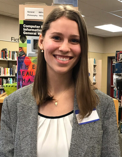 Seymour North 2019 Recipient Joanna Jarvis, River Valley High School Chapter 1366, Adviser Eric Ricketts