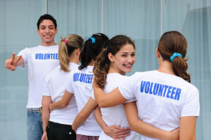 student volunteers
