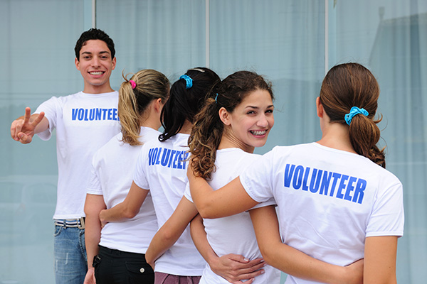 student volunteers