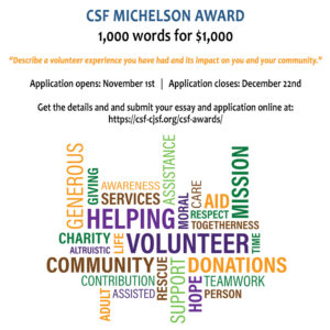 Michelson Award graphic 2019