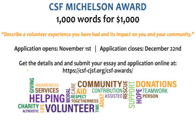 Write an Essay for the CSF Michelson Award