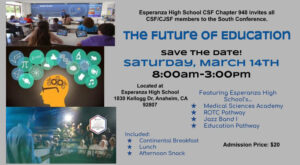 The Future of Education CSF/CJSF South COnference 2020
