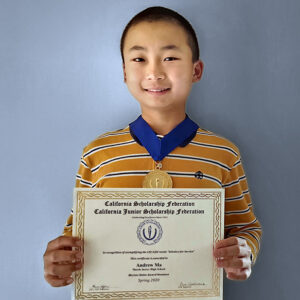 Andrew Ma, Chapter 923 Marsh Junior High School, Adviser Sheila Snyder