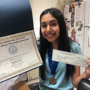 Jazmin Ibarra, Chapter 1226 Biggs Elementary, Adviser Sandy Moore