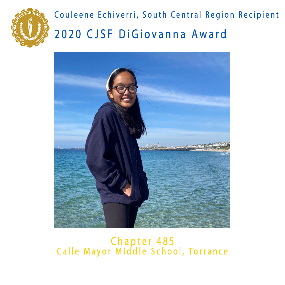 Couleene Echiverri, 2020 CJSF DiGiovanna Award South Central Region Recipient