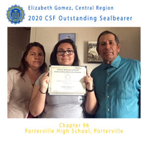 Elizabeth Gomez, 2020 Outstanding Sealbearer Central Region