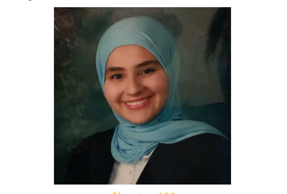 Sanaa Abdulkarim, , 2020 CSF Seymour Award South Region Finalist