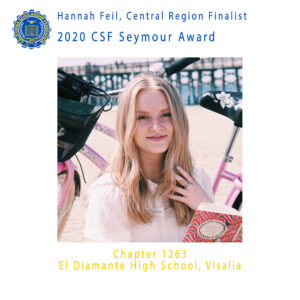Hannah Feil, 2020 CSF Seymour Award Central Region Finalist
