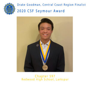 Drake Goodman, 2020 CSF Seymour Award Central Coast Region Finalist