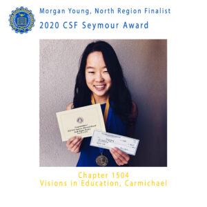 Morgan Young, 2020 CSF Seymour Award North Region Finalist