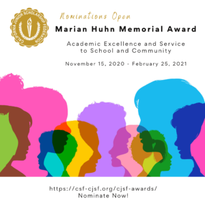 Marian Huhn Award for CJSF members