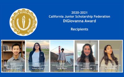 Congratulations 2020-2021 DiGiovanna Award Recipients