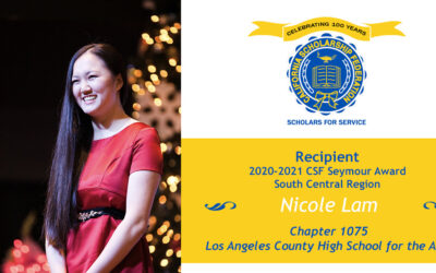 Nicole Lam Seymour Award 2020-2021 South Central Region Recipient