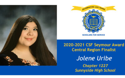 Jolene Uribe Seymour Award 2020-2021 Central Region Finalist