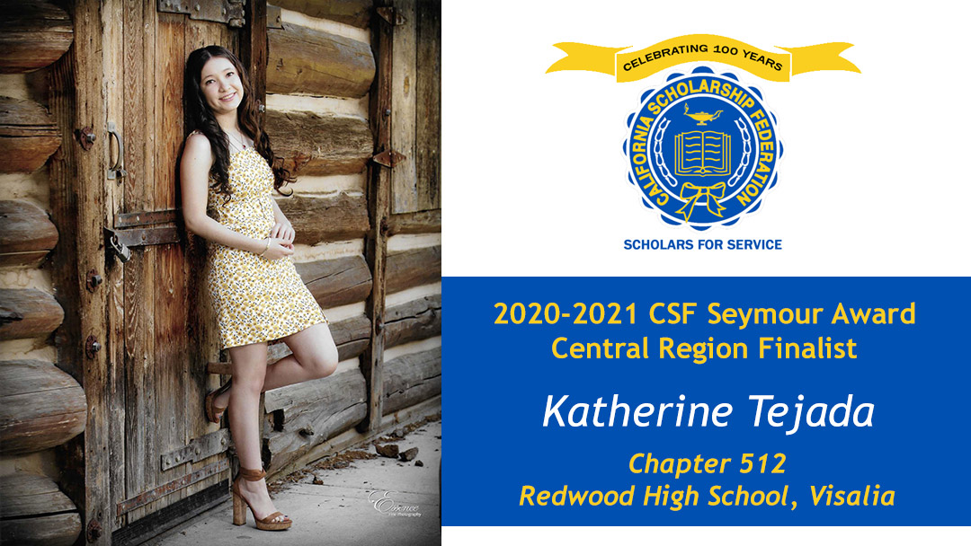 Katherine Tejada is a Seymour Award 2020-2021 Central Region Finalist