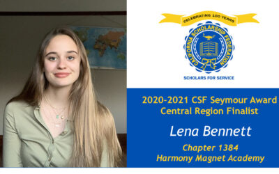 Lena Bennett Seymour Award 2020-2021 Central Region Finalist