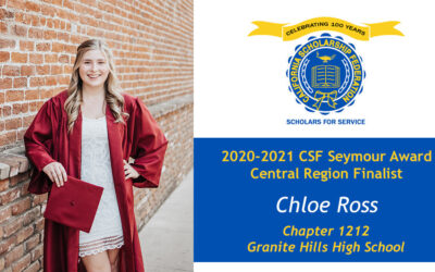 Chloe Ross Seymour Award 2020-2021 Central Region Finalist