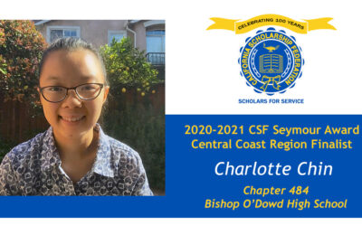 Charlotte Chin Seymour Award 2020-2021 Central Coast Region Finalist