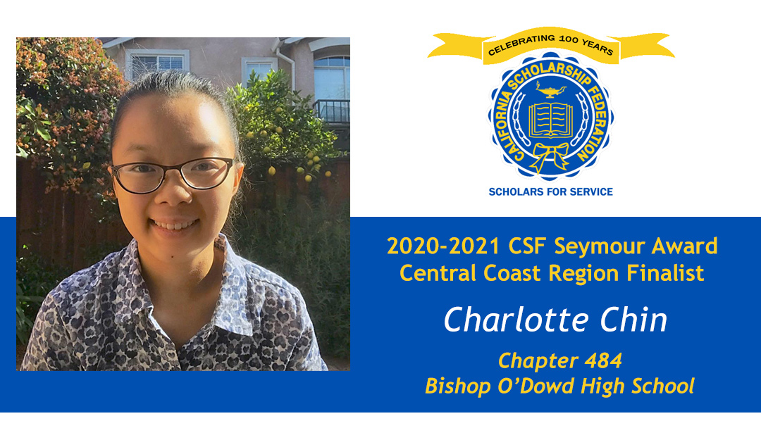 Charlotte Chin is a Seymour Award 2020-2021 Central Coast Region Finalist