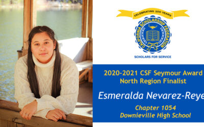 Esmeralda Nevarez Reyes Seymour Award 2020-2021 North Region Finalist