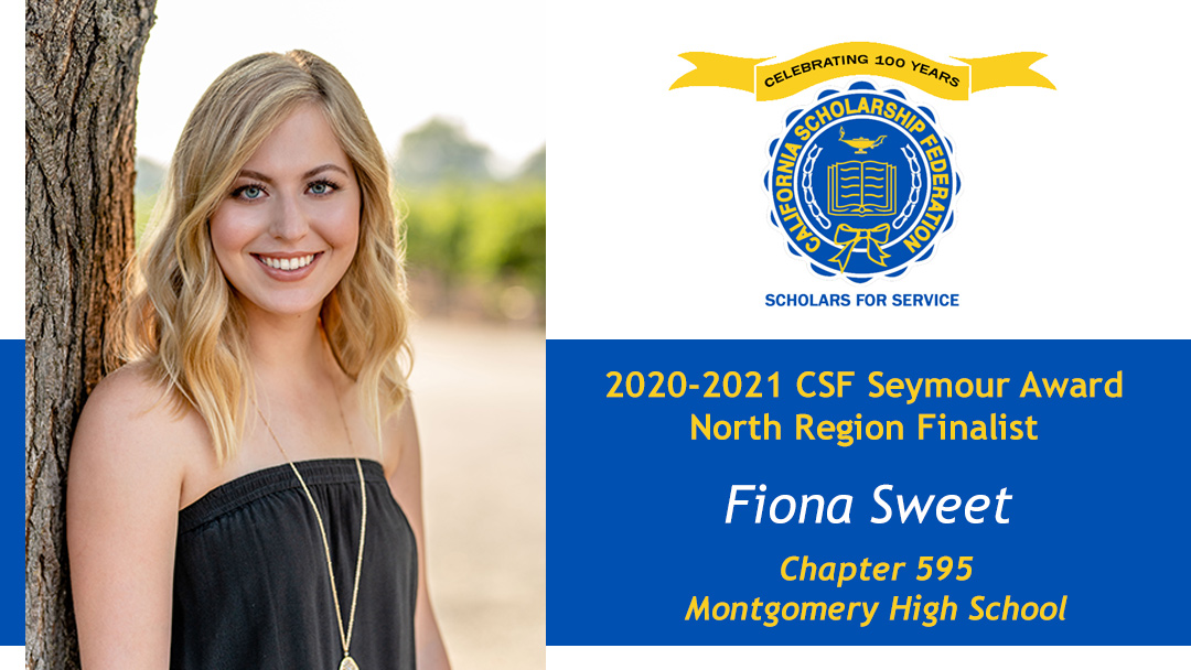 Fiona Sweet is a Seymour Award 2020-2021 North Region Finalist