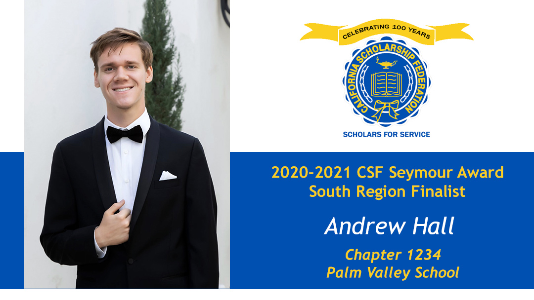 Andrew Hall Seymour Award 2020-2021 South Region Finalist