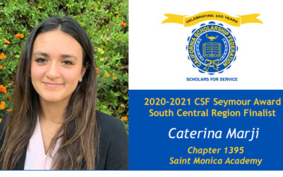 Caterina Marji Seymour Award 2020-2021 South Central Region Finalist