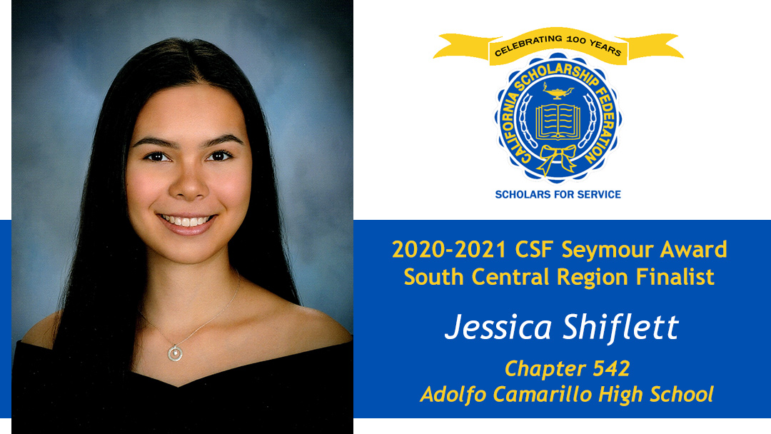 Jessica Shiflett is a Seymour Award 2020-2021 South Central Region Finalist