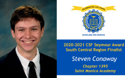 Steven Conaway Seymour Award 2020-2021 South Central Region Finalist