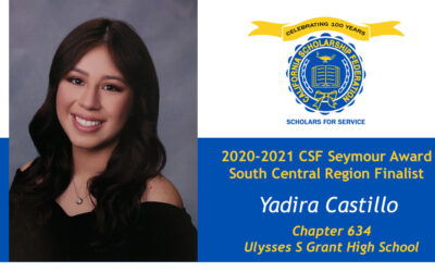 Yadira Castillo Seymour Award 2020-2021 South Central Region Finalist