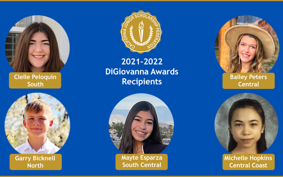 2021-2022 DiGiovanna Awards Recipients