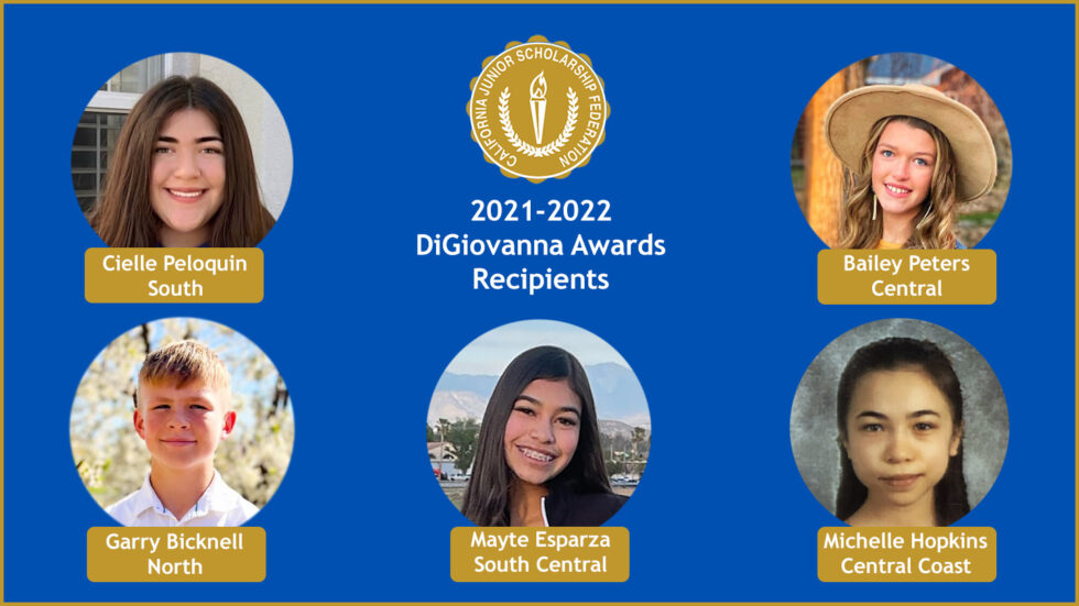 2021-2022 DiGiovanna Awards Recipients