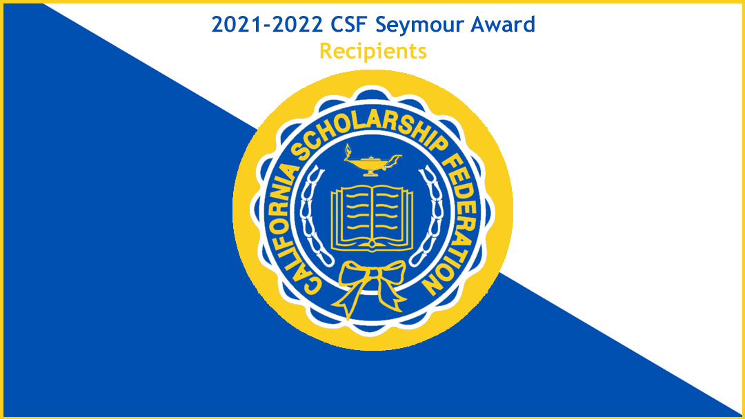 2021-2022 CSF Seymour Award Recipients