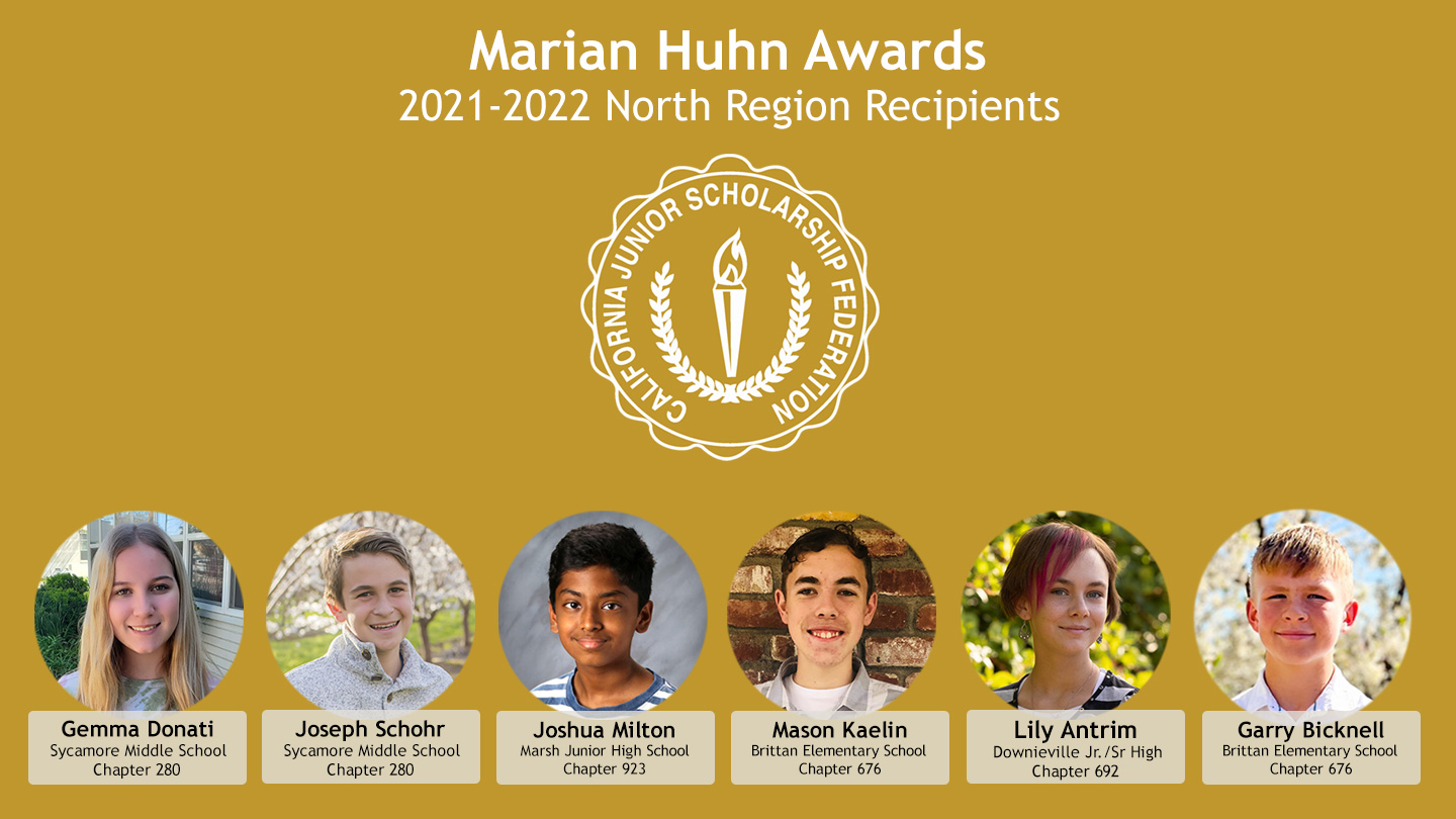 2021-2022 CJSF North Region Huhn Awards Recipients