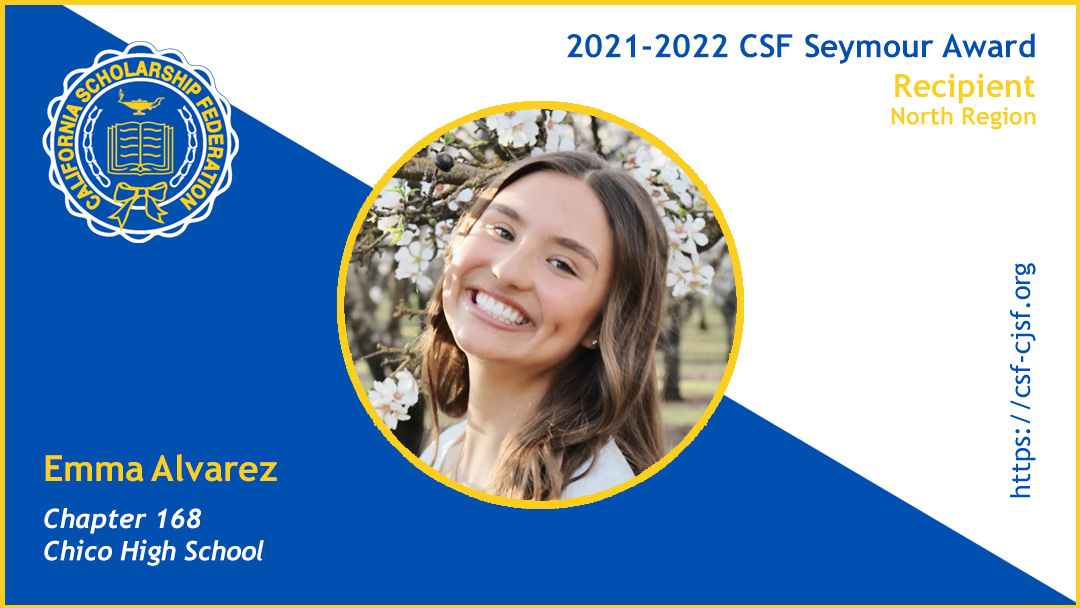 2022 CSF Seymour Award North Region Recipient Emma Alvarez