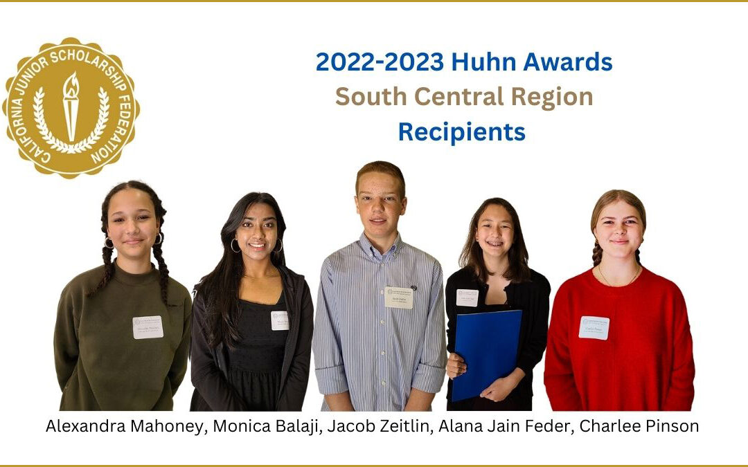 CJSF 2022-2023 South Central Huhn Award Recipients