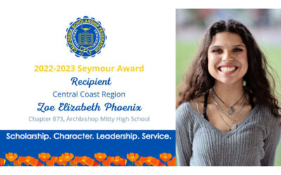 2022-2023 SEYMOUR AWARD CENTRAL COAST REGION RECIPIENT – Zoe Elizabeth Phoenix