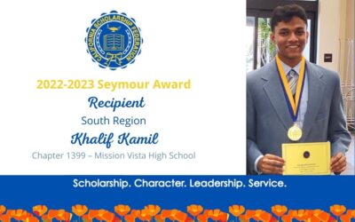 2022-2023 SEYMOUR AWARD SOUTH REGION RECIPIENT – KHALIF KAMIL