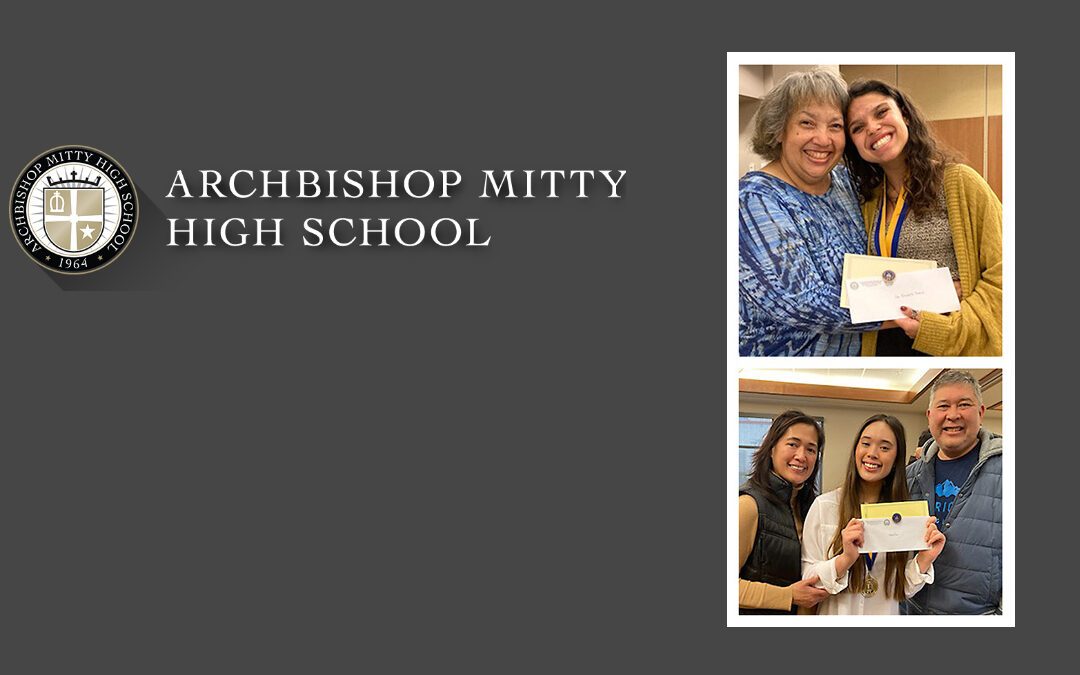 ARCHBISHOP MITTY HIGH SCHOOL: 2022-2023 CSF SEYMOUR MEMORIAL AWARDS