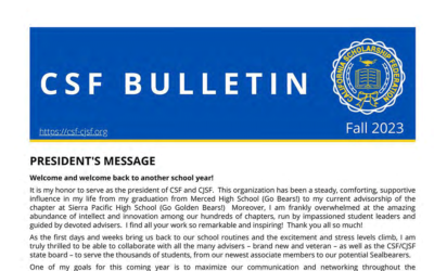 CSF PRESIDENT’S BULLETIN – Fall 2023