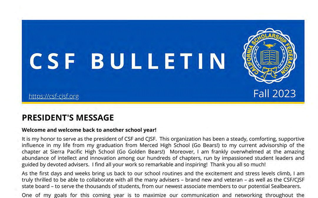 CSF Bulletin Fall 2023