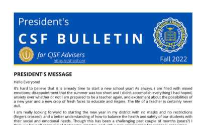 CJSF PRESIDENT’S BULLETIN – FALL 2023