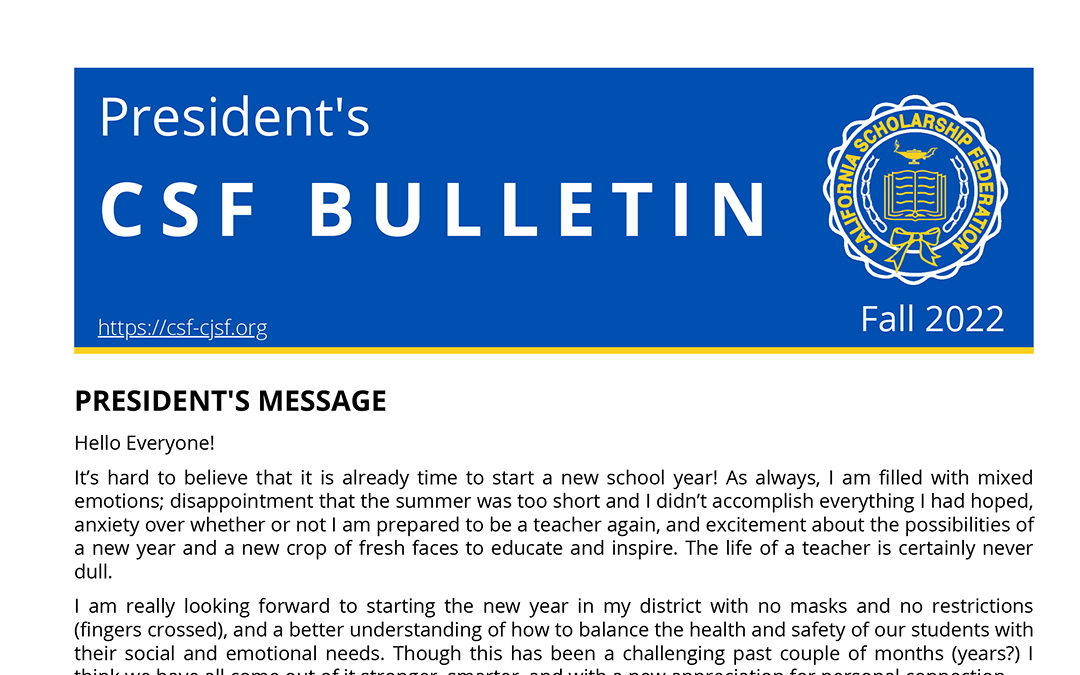 CSF Bulletin Fall 2022